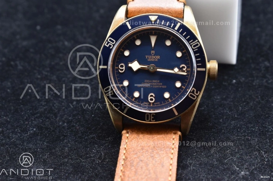 Leather Black 1:1 V3 Nato Bay Blue Strap) Bronze Brown (Free A2824 Aged on Heritage XF Edition Best Strap 0204